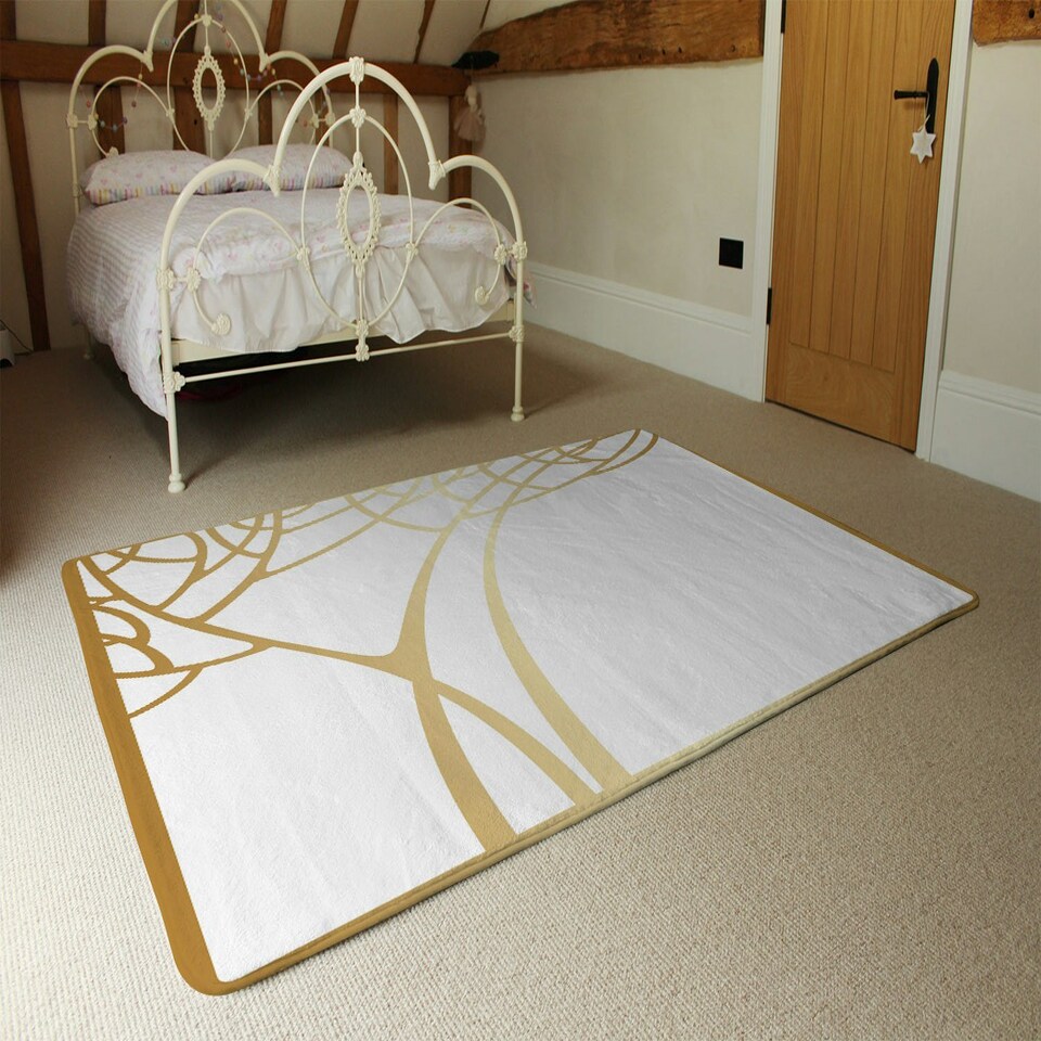 image 1 of Golden Tree (Rug) Gold | Large: 140x200cm
