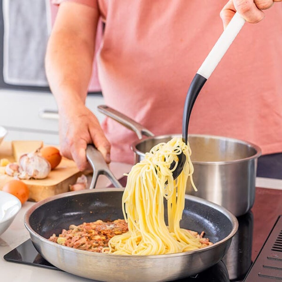 image 1 of KitchenAid Classic Pasta Server Porcelain White