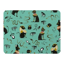 Hand Painting Abstract, Ancient Egypt Horus Eye Signs (Blanket)
