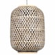 image 1 of Tonia - Mixed Bamboo Weaved Pendant Lightshade | Cream | Large | 1