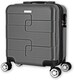 image 1 of Straame 45x35x20cm Dark Grey Cabin Suitcase, 360° Spinner Wheels