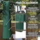 image 4 of Outsunny Garden Parasol Cover, Outdoor Cantilever Banana Umbrella Protector | Green | Green | 240 x 48/70 cm