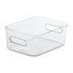 image 1 of SmartStore Compact Clear Modular Storage Bin Container For Kitchen, S