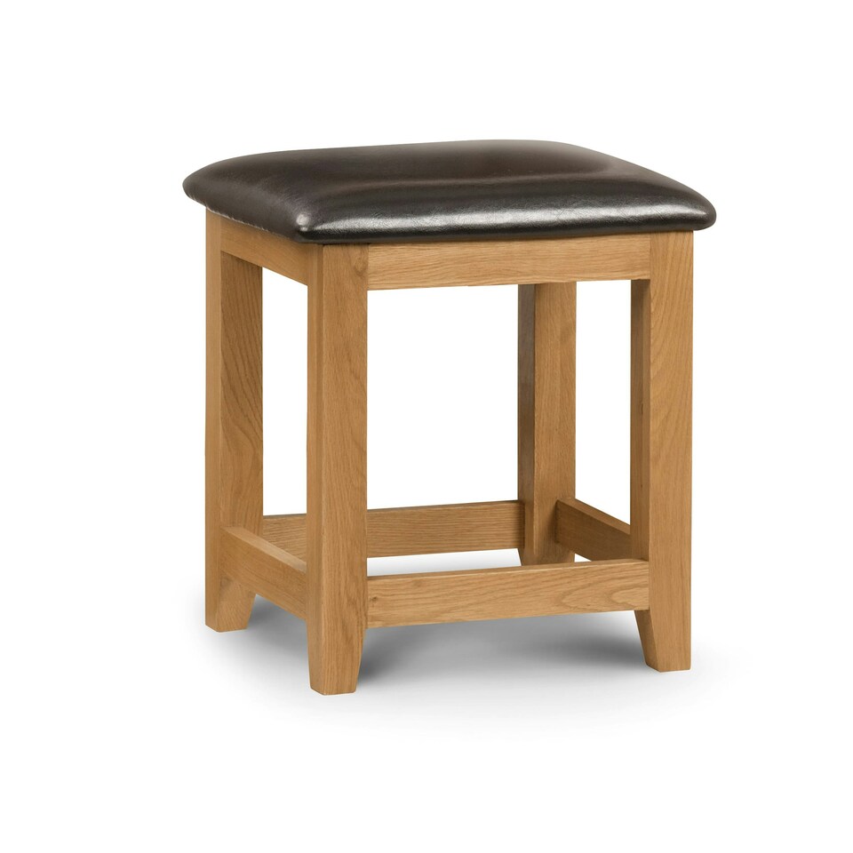 Camel Dressing Table Stool Brown | Oak