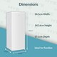 image 8 of HYE Freestanding Upright Freezer, 168 Litre, 55cm, White - RF01SDFR168W01