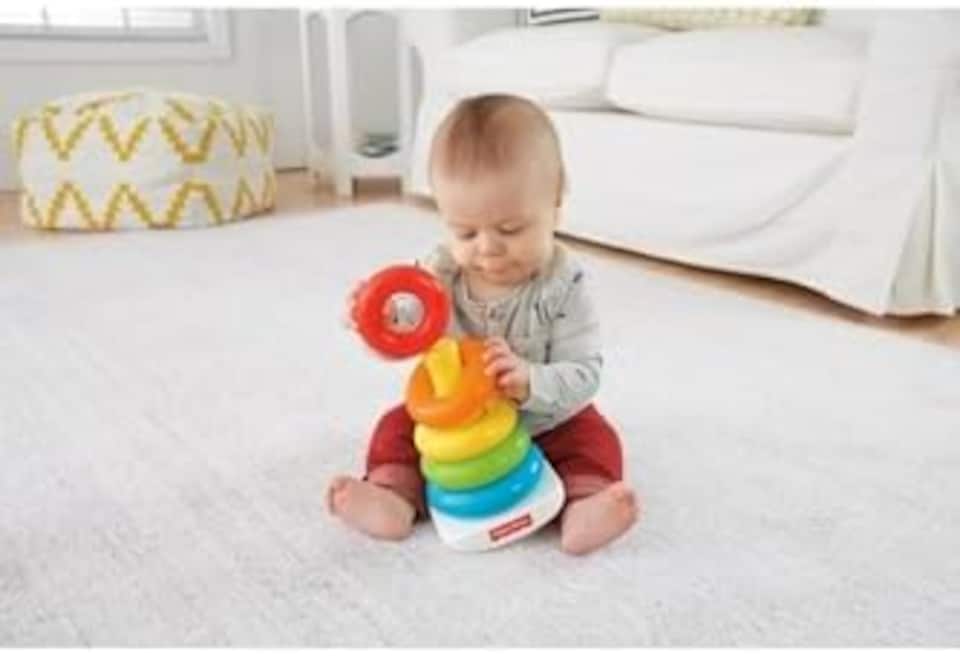 image 1 of Fisher Price Rock A Stack Roly Poly Stacking Toy