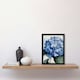 image 2 of Hydrangea Modernist Floral Calm Living Room Black Framed Wall Art Print A4