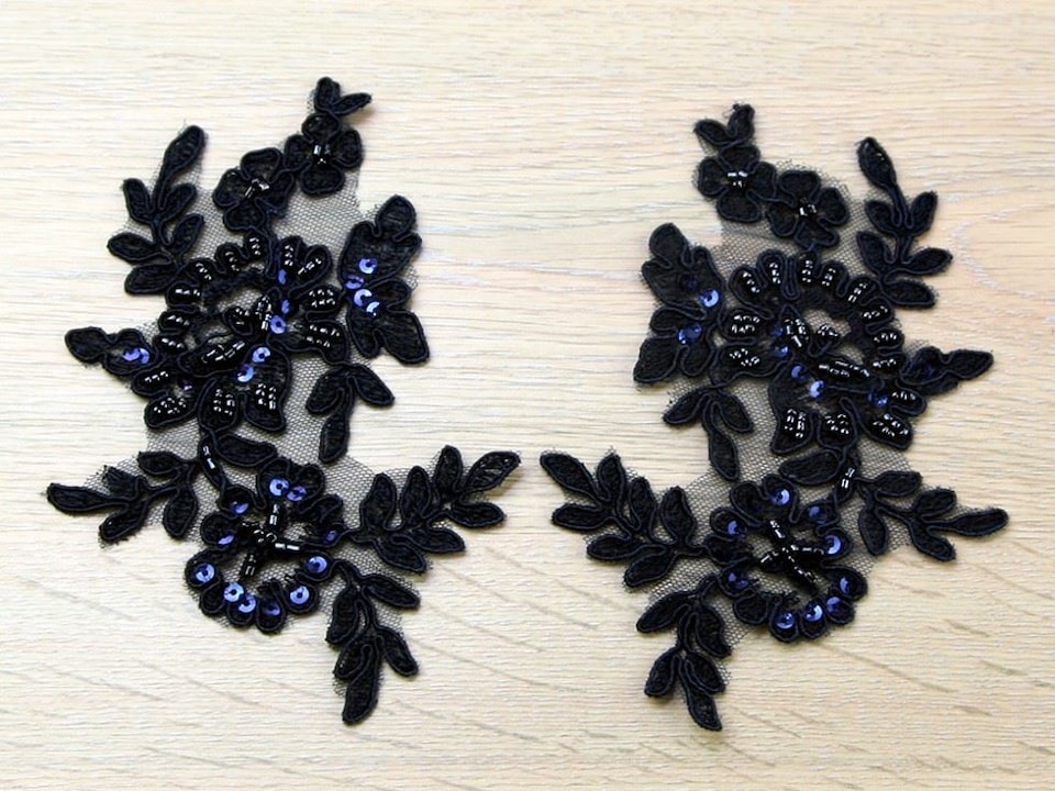 Navy Blue Naomi Appliques for Dressmaking - per pack