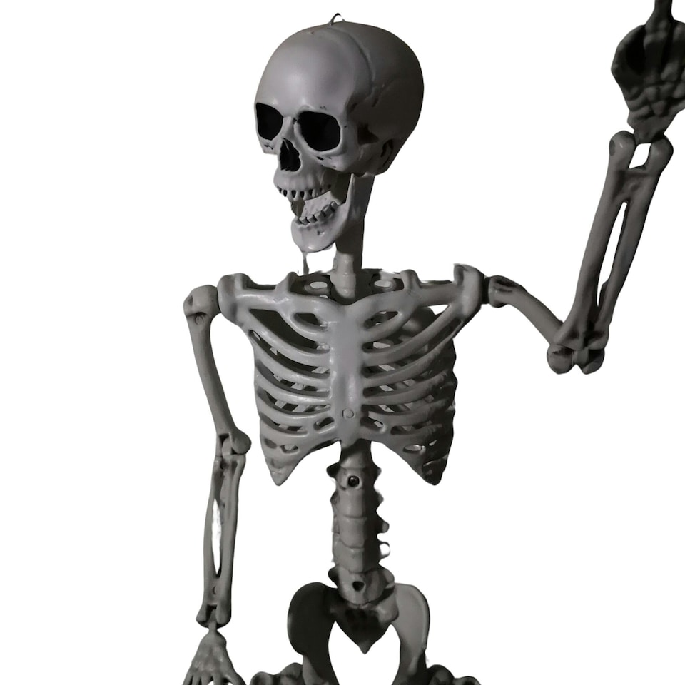Pack of 6 90cm (3ft) Posable Full Body Halloween Skeleton Decoration with Movable Joints