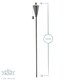 image 3 of Harbour Housewares Metal Garden Torches - Cone - Silver - Pack of 6