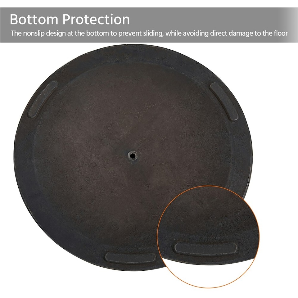image 1 of Yaheetech Outdoor Heavy Duty Umbrella Base Stand Bronze