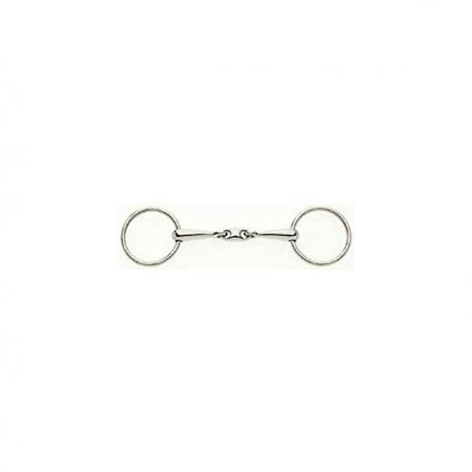 Lorina Loose Ring Snaffle With Lozenge - Silver - 6in