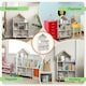 image 5 of ZONEKIZ 3 Tier Toy Storage Shelf w/ Six Cubes, for Playroom, Bedroom - White 
