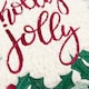 image 4 of furn. Holly Wreath Embroidered Feather Filled Cushion | Red | 45 cm x 45 cm | 1