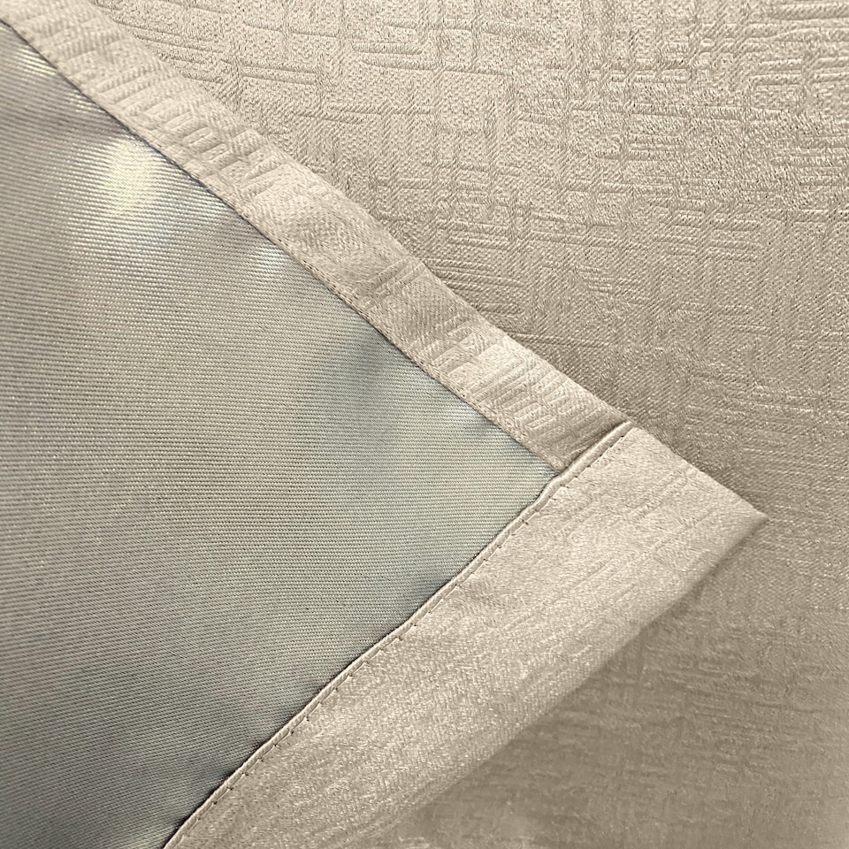 image 1 of Enhanced Living Vogue Cream Curtains 46 x 72 inch (117x183cm) Room Darkening Eyelet Thermal Noise Reducing Curtains for Bedroom and Living Room