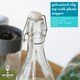image 3 of Argon Tableware Glass Bottles with Swing Top - 520ml - Pack of 3 | Clear | Clear | One Size