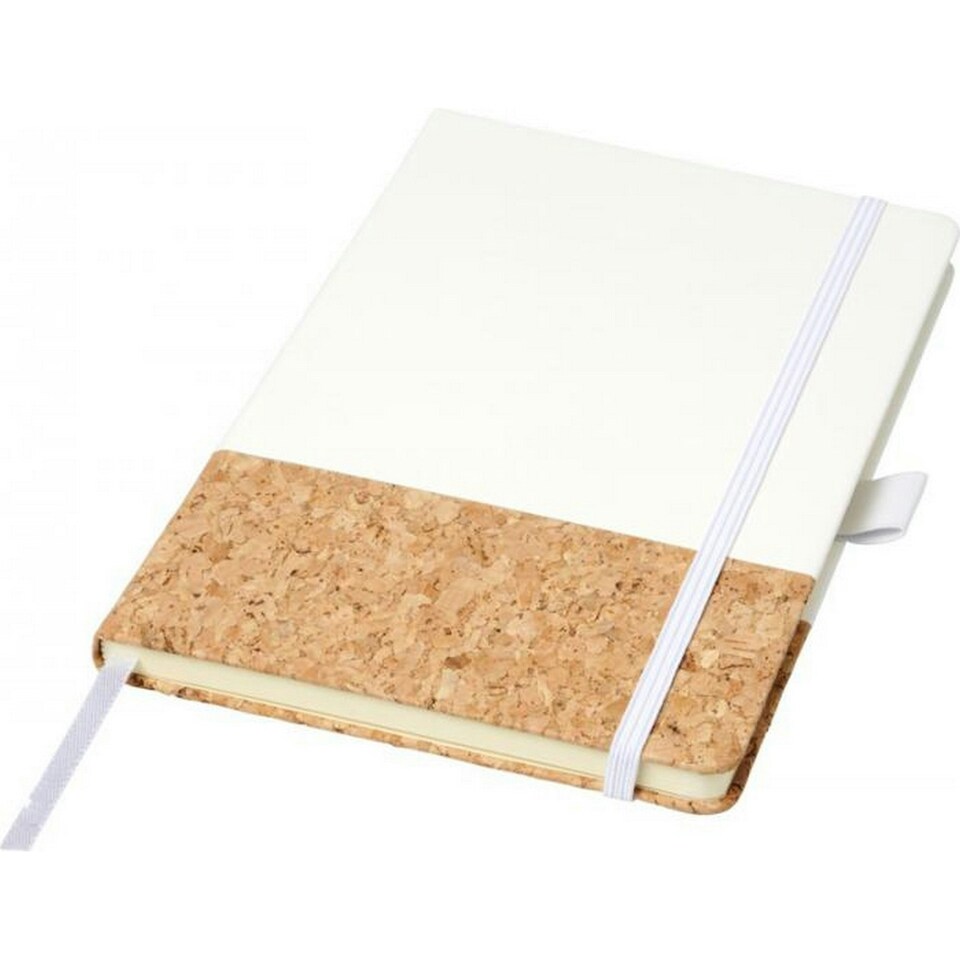 image 1 of JournalBooks Evora A5 Cork Thermo PU Notebook - White - A5