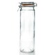 image 5 of Argon Tableware Glass Spaghetti Jar with Labels - 2 Litre - Orange Seal - Pack of 6