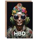 image 1 of Oddball Strange Flower Man HBD Him Her Birthday Card