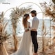image 5 of Outsunny Wedding Arch Frame Set, 2.2, 2, 1.8 m Arch Backdrop Stand Gold Tone