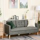image 2 of HOMCOM Modern 3 Seater Sofa with Hidden Storage and Rubber Wood Legs, Grey