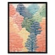 image 1 of Cant See the Wood for the Trees Pastel Home Decor Black Framed Wall Art Print A4