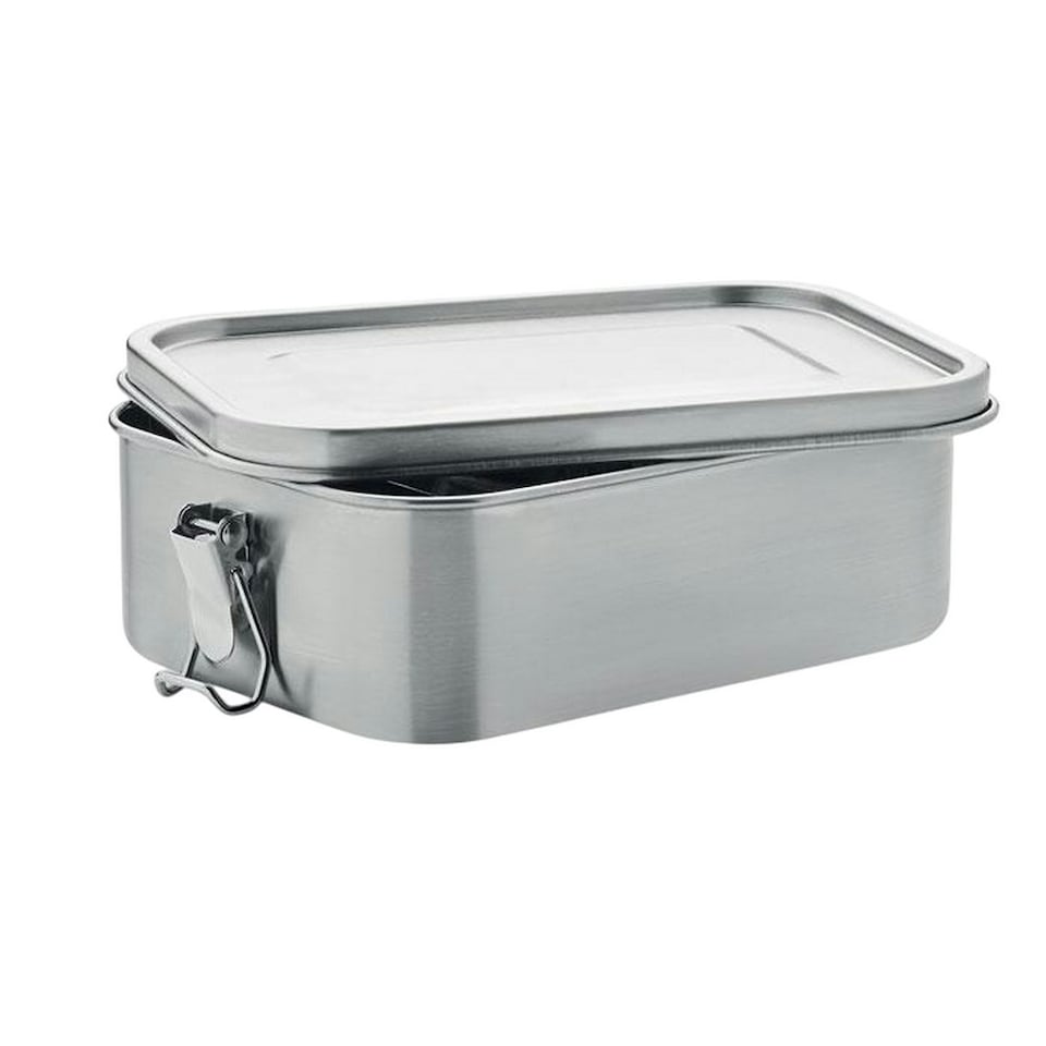 image 1 of MidOcean Sao Stainless Steel Lunch Box - Matt Silver - One Size