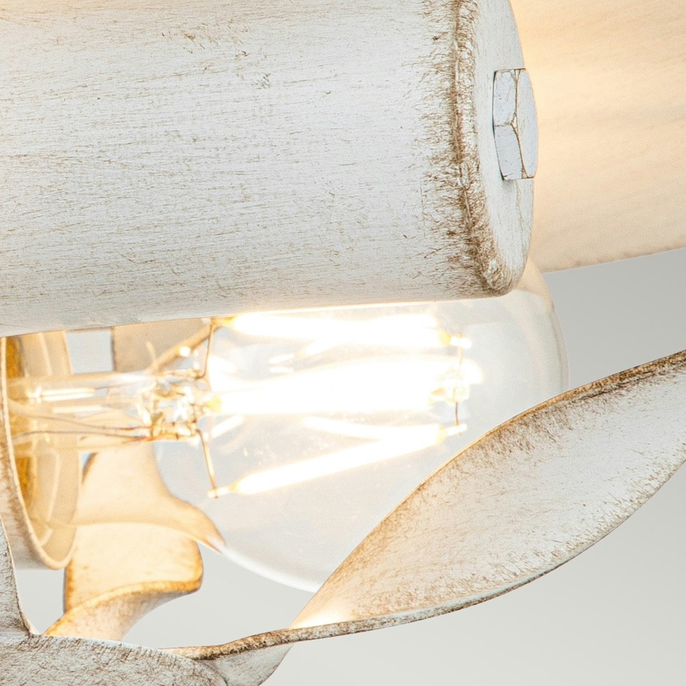 image 1 of Quoizel Bradbury Semi Flush Ceiling Light Antique White