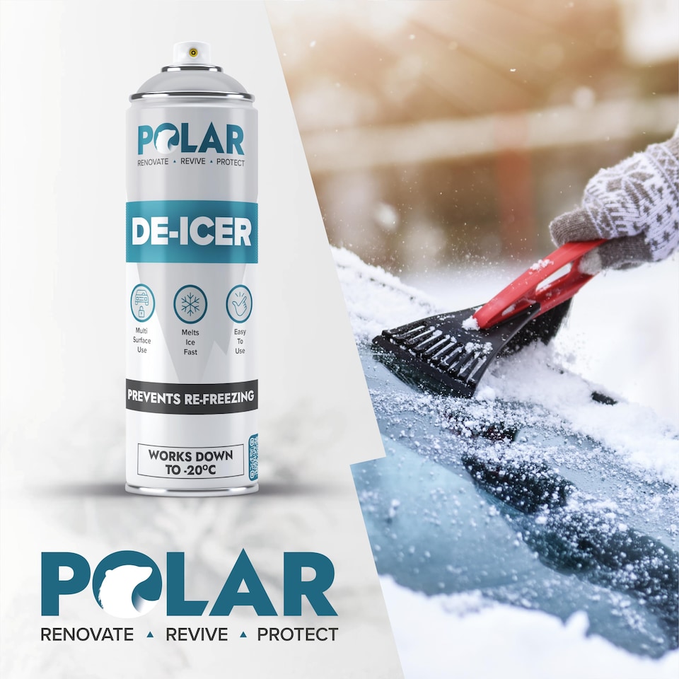image 1 of Polar De-Icer Fast Acting Spray Prevents Refreeze | Clear | Clear | 500 ml | 1