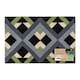 image 1 of JVL Latex Backed Coir Entrance Doormat, 40x60cm - Geo