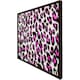 image 3 of Pink fluffy leopard (Picture Frame) White | S