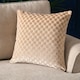 image 1 of Soiree Velvet Spot Filled Cushion Natural