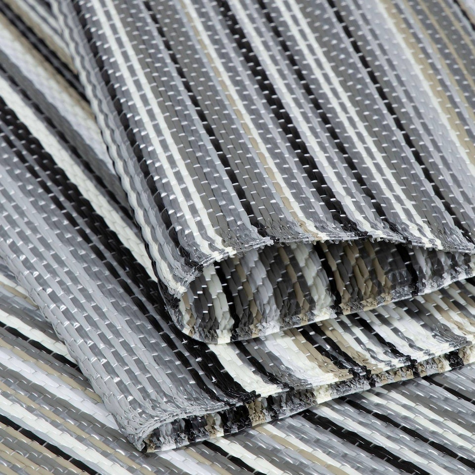 image 1 of The Rugs Rainbow Collection Reversible Weatherproof Outdoor Garden Patio Rug Striped | 1020