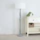 image 1 of ValueLights Victoria Grey Wood Traditional Stem Floor Lamp Base