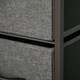 image 8 of HOMCOM 4 Drawer Storage Chest Unit Home w/ Shelves Home Living Bedroom Black