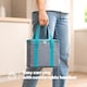 image 6 of LIVIVO 10L Cool Bag with BPA Free Ice Block Grey and Teal