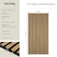 image 6 of Acoustic Wall Panels - wood effect, thick felt, easy to install - Light Oak, Set of 2
