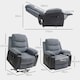 image 7 of HOMCOM Power Lift Riser and Recliner Chair with Remote Control, Dark Grey | Grey | One Size
