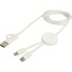 image 1 of Citala Recycled ABS Plastic 5 in 1 Charging Cable - White - One Size