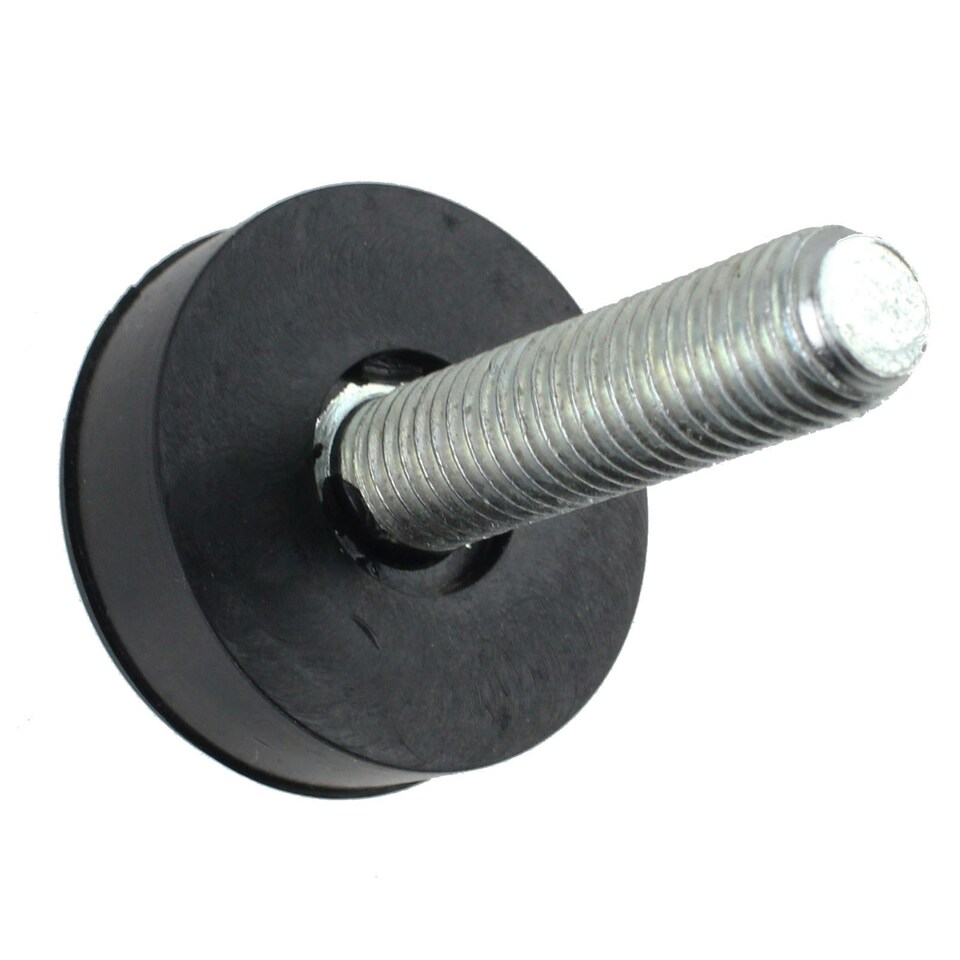 image 1 of SPARES2GO Universal Washing Machine Adjustable Screw in Foot (Pack of 2, 10mm Thread)