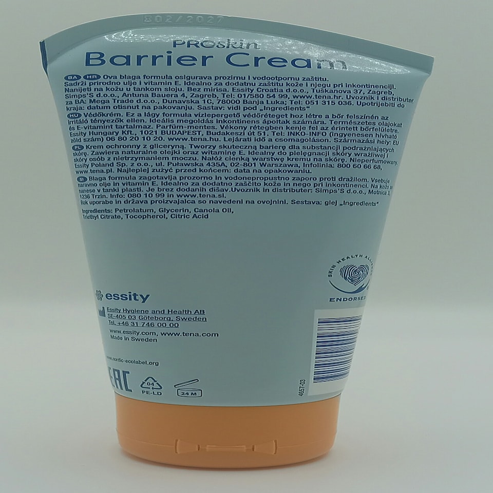 image 1 of TENA Proskin Barrier Cream 150ml Tube - Ref 4657