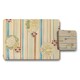 image 1 of 12 Piece Placemats And Coasters Set With Designer Artwork And Wood Backing