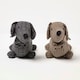image 1 of Homescapes Dog Door Stop - Set of 2 - Animal Door Stops