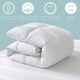 image 2 of 13.5 Tog King Duck Feather & Down Duvet Cotton Cover Winter | White | White