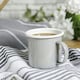 image 4 of Argon Tableware Coloured Enamel Mugs - 375ml - Grey - Pack of 6 Grey