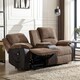 image 6 of Postana Dual Motor Rise Recliner 2 Seater Cord Drinks Console Sofa (Brown)