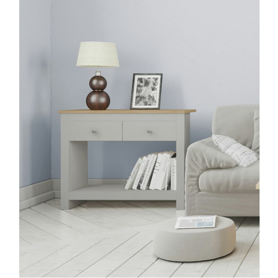image 1 of LOFT24 Emerald Console Table GreyOak | Grey | Grey Oak