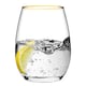 image 5 of Queensway Home & Dining Gold Rim Glass Tumblers 350ml | Clear | 12 Glasses