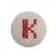 Red on White Letter K - Selected
