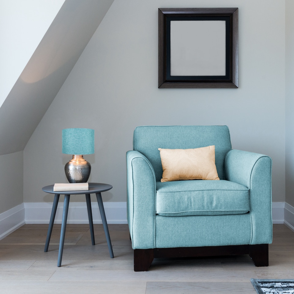 image 1 of Contemporary and Sleek 10 Inch Teal Linen Fabric Drum Lamp Shade 60w Maximum | Blue